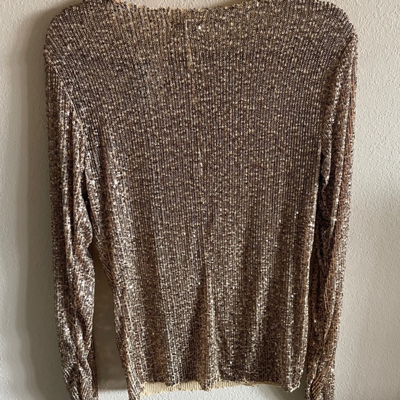 NWOT Free People Intimately Gold Rush in Rose Gold Combo Long Sleeve Sizes XS&S - Picture 4 of 6
